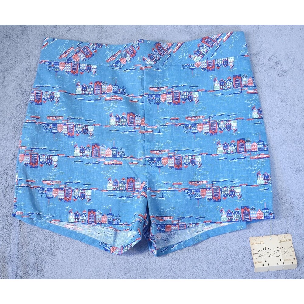 Jantzen Swimming Trunk Shorts Mens Size 40 Blue Beach Seaside USA VINTAGE NEW